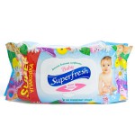 Салфетки влажные, Superfresh (Суперфреш) 120 шт для детей и мам